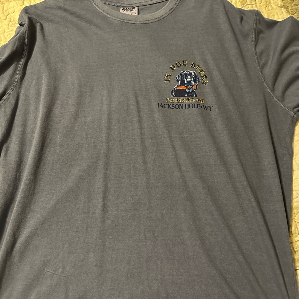 Blue Jackson-hole T-shirt